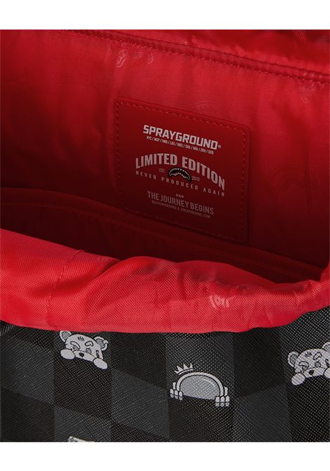 Zaino con Shark Mouth SPRAYGROUND | 910B8909NSZGRAY PEEKING CHARACTER CHECK M
